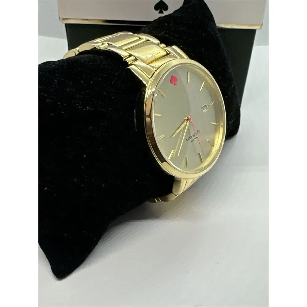 Kate Spade Gramercy 0009 Women's Gold Stainless Steel Analog Dial Watch JNA146